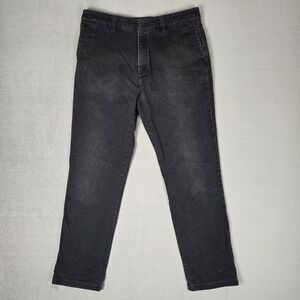 ADIDAS Pants Mens 31x32 Denim‎ Skateboarding SB Slim Fit Trousers Pockets Black